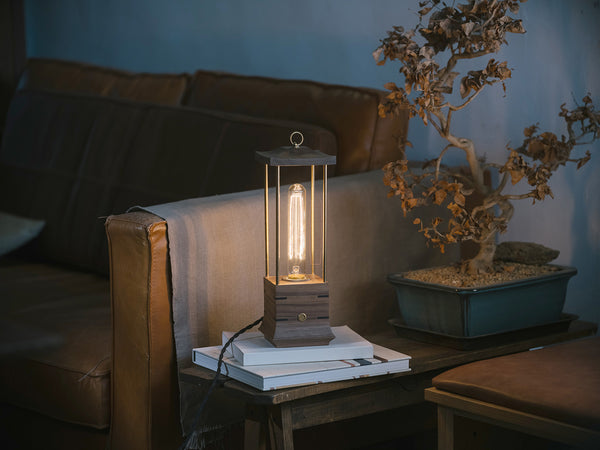 Black Walnut Desk Lamp